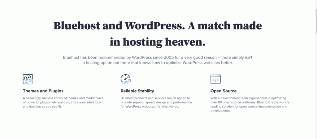 Bluehost for WordPress