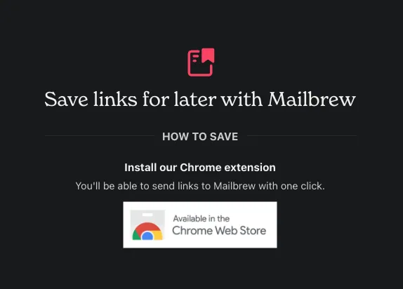 Save Links With Mailbrew